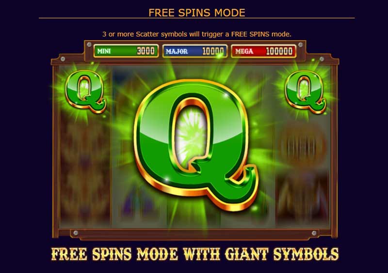 Buffalo's Sun slot game free spins mode with giant symbols