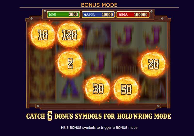 Buffalo's Sun slot game bonus mode